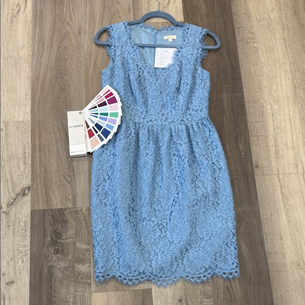 ☀️Shoshanna Sky Blue Lace  Dress